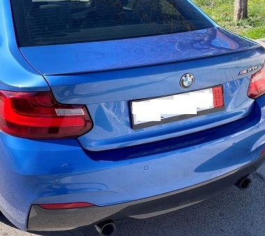 ejemplo BMW M235i unitaria trasera